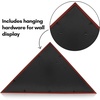 image:imageAmericanflat Large Flag Display Case for Folded 5x95 Burial Flags  Engineered Wood Display Box for Wall or Tabletop  Silhouette Collection  Barn WoodMahogany