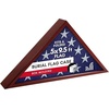 image:imageAmericanflat Large Flag Display Case for Folded 5x95 Burial Flags  Engineered Wood Display Box for Wall or Tabletop  Silhouette Collection  Barn WoodMahogany