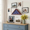 image:imageAmericanflat Large Flag Display Case for Folded 5x95 Burial Flags  Engineered Wood Display Box for Wall or Tabletop  Silhouette Collection  Barn WoodMahogany