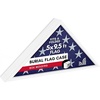 image:imageAmericanflat Large Flag Display Case for Folded 5x95 Burial Flags  Engineered Wood Display Box for Wall or Tabletop  Silhouette Collection  Barn WoodWhite