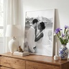 image:imageAmericanflat 18x24 Poster Frame  Slim Molding  White  Polished plexiglass front hangs vertical or horizontal sawtooth hangers included secure turntab backing18X24