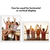 image:imageAmericanflat 18x24 Poster Frame  Slim Molding  White  Polished plexiglass front hangs vertical or horizontal sawtooth hangers included secure turntab backing18X24