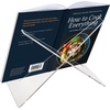 image:imageAmericanflat Acrylic Easel Stand  4 Tabletop Easel and Plate Stand  Set of 2  Lightweight Display Holders for Photos Cards Frames Books Magazines Albums  Home or Office Decor1 Pack