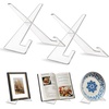 image:imageAmericanflat Acrylic Easel Stand  4 Tabletop Easel and Plate Stand  Set of 2  Lightweight Display Holders for Photos Cards Frames Books Magazines Albums  Home or Office Decor2 Pack