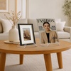image:imageAmericanflat Acrylic Easel Stand  4 Tabletop Easel and Plate Stand  Set of 2  Lightweight Display Holders for Photos Cards Frames Books Magazines Albums  Home or Office Decor2 Pack