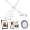 image:imageAmericanflat Acrylic Easel Stand  4 Tabletop Easel and Plate Stand  Set of 2  Lightweight Display Holders for Photos Cards Frames Books Magazines Albums  Home or Office Decor1 Pack