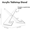 image:imageAmericanflat Acrylic Easel Stand  4 Tabletop Easel and Plate Stand  Set of 2  Lightweight Display Holders for Photos Cards Frames Books Magazines Albums  Home or Office Decor1 Pack