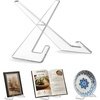 image:imageAmericanflat Acrylic Easel Stand  4 Tabletop Easel and Plate Stand  Set of 2  Lightweight Display Holders for Photos Cards Frames Books Magazines Albums  Home or Office Decor1 Pack