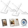 image:imageAmericanflat Acrylic Easel Stand  4 Tabletop Easel and Plate Stand  Set of 2  Lightweight Display Holders for Photos Cards Frames Books Magazines Albums  Home or Office Decor2 Pack