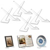 image:imageAmericanflat Acrylic Easel Stand  4 Tabletop Easel and Plate Stand  Set of 2  Lightweight Display Holders for Photos Cards Frames Books Magazines Albums  Home or Office Decor4 Pack