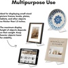image:imageAmericanflat Acrylic Easel Stand  4 Tabletop Easel and Plate Stand  Set of 2  Lightweight Display Holders for Photos Cards Frames Books Magazines Albums  Home or Office Decor1 Pack
