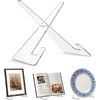 image:imageAmericanflat Acrylic Easel Stand  4 Tabletop Easel and Plate Stand  Set of 2  Lightweight Display Holders for Photos Cards Frames Books Magazines Albums  Home or Office Decor1 Pack