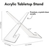 image:imageAmericanflat Acrylic Easel Stand  4 Tabletop Easel and Plate Stand  Set of 2  Lightweight Display Holders for Photos Cards Frames Books Magazines Albums  Home or Office Decor1 Pack