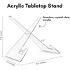 image:imageAmericanflat Acrylic Easel Stand  4 Tabletop Easel and Plate Stand  Set of 2  Lightweight Display Holders for Photos Cards Frames Books Magazines Albums  Home or Office Decor1 Pack