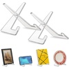 image:imageAmericanflat Acrylic Easel Stand  4 Tabletop Easel and Plate Stand  Set of 2  Lightweight Display Holders for Photos Cards Frames Books Magazines Albums  Home or Office Decor2 Pack