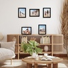 image:imageAmericanflat 12x16 Picture Frame 5Pack  Slim Molding  Black  Polished plexiglass front hangs vertical or horizontal sawtooth hangers included secure turntab backingBlack