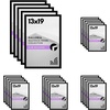 image:imageAmericanflat 12x16 Picture Frame 5Pack  Slim Molding  Black  Polished plexiglass front hangs vertical or horizontal sawtooth hangers included secure turntab backingBlack