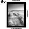 image:imageAmericanflat 12x16 Picture Frame 5Pack  Slim Molding  Black  Polished plexiglass front hangs vertical or horizontal sawtooth hangers included secure turntab backingBlack