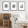 image:imageAmericanflat Family Handprint Kit with Polished Plexiglass  8x10 Frame with Five Panels for DIY Prints  Includes Washable Paint Brushes and Marker  Keepsake Frame for Wall Display  BlackFamily Handprints Kit