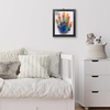 image:imageAmericanflat Family Handprint Kit with Polished Plexiglass  8x10 Frame with Five Panels for DIY Prints  Includes Washable Paint Brushes and Marker  Keepsake Frame for Wall Display  BlackFamily Handprints Kit