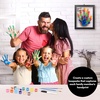 image:imageAmericanflat Family Handprint Kit with Polished Plexiglass  8x10 Frame with Five Panels for DIY Prints  Includes Washable Paint Brushes and Marker  Keepsake Frame for Wall Display  BlackFamily Handprints Kit