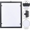 image:imageAmericanflat Family Handprint Kit with Polished Plexiglass  8x10 Frame with Five Panels for DIY Prints  Includes Washable Paint Brushes and Marker  Keepsake Frame for Wall Display  BlackFamily Handprints Kit