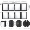 image:imageAmericanflat Family Handprint Kit with Polished Plexiglass  8x10 Frame with Five Panels for DIY Prints  Includes Washable Paint Brushes and Marker  Keepsake Frame for Wall Display  BlackFamily Handprints Kit  4 Openings