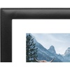 image:imageAmericanflat 8x10 Picture Frame in Black with Polished Glass and Vegan Leather  Displays 5x7 With Mat and 8x10 Without Mat  Horizontal and Vertical Formats for Wall and Tabletop
