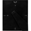image:imageAmericanflat 8x10 Picture Frame in Black with Polished Glass and Vegan Leather  Displays 5x7 With Mat and 8x10 Without Mat  Horizontal and Vertical Formats for Wall and Tabletop