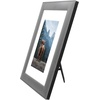 image:imageAmericanflat 8x10 Picture Frame in Grey with Polished Glass and Vegan Leather  Displays 5x7 With Mat and 8x10 Without Mat  Horizontal and Vertical Formats for Wall and Tabletop