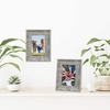 image:imageAmericanflat 8x10 Rustic Picture Frame in Driftwood Grey with Polished Glass  Horizontal and Vertical Formats for Wall and TabletopDistressed Grey