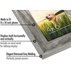 image:imageAmericanflat 8x10 Rustic Picture Frame in Driftwood Grey with Polished Glass  Horizontal and Vertical Formats for Wall and TabletopDistressed Grey