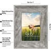image:imageAmericanflat 8x10 Rustic Picture Frame in Driftwood Grey with Polished Glass  Horizontal and Vertical Formats for Wall and TabletopDistressed Grey