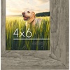 image:imageAmericanflat 8x10 Rustic Picture Frame in Driftwood Grey with Polished Glass  Horizontal and Vertical Formats for Wall and TabletopDriftwood