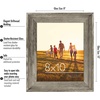 image:imageAmericanflat 8x10 Rustic Picture Frame in Driftwood Grey with Polished Glass  Horizontal and Vertical Formats for Wall and TabletopDriftwood