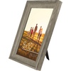 image:imageAmericanflat 8x10 Rustic Picture Frame in Driftwood Grey with Polished Glass  Horizontal and Vertical Formats for Wall and TabletopDriftwood