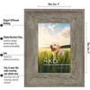 image:imageAmericanflat 8x10 Rustic Picture Frame in Driftwood Grey with Polished Glass  Horizontal and Vertical Formats for Wall and TabletopDriftwood
