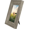 image:imageAmericanflat 8x10 Rustic Picture Frame in Driftwood Grey with Polished Glass  Horizontal and Vertical Formats for Wall and TabletopDriftwood