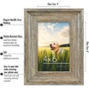 image:imageAmericanflat 8x10 Rustic Picture Frame in Driftwood Grey with Polished Glass  Horizontal and Vertical Formats for Wall and TabletopMetallic Grey