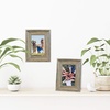 image:imageAmericanflat 8x10 Rustic Picture Frame in Driftwood Grey with Polished Glass  Horizontal and Vertical Formats for Wall and TabletopMetallic Grey