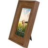 image:imageAmericanflat 8x10 Rustic Picture Frame in Driftwood Grey with Polished Glass  Horizontal and Vertical Formats for Wall and TabletopWalnut
