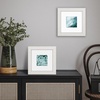 image:imageAmericanflat 8x8 Picture Frame  Matted to 4x4  Engineered Wood  White  Shatterresistant glass wall or tabletop display with included easel sawtooth hangers included use with or without mat