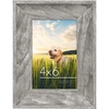 image:imageAmericanflat 8x10 Rustic Picture Frame in Driftwood Grey with Polished Glass  Horizontal and Vertical Formats for Wall and TabletopDistressed Grey