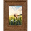 image:imageAmericanflat 8x10 Rustic Picture Frame in Driftwood Grey with Polished Glass  Horizontal and Vertical Formats for Wall and TabletopWalnut