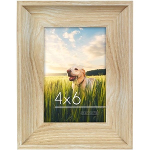 image:imageAmericanflat 8x10 Rustic Picture Frame in Driftwood Grey with Polished Glass  Horizontal and Vertical Formats for Wall and TabletopOak