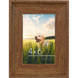 image:imageAmericanflat 8x10 Rustic Picture Frame in Driftwood Grey with Polished Glass  Horizontal and Vertical Formats for Wall and TabletopWalnut