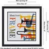image:imageAmericanflat 15x15 Record Album Frame with ShatterResistant Glass  Use as 125x125 Album Cover Frame with Mat  Brooklyn Portrait Collection  Engineered Wood Square Frames for Wall  BlackBlack