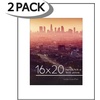 image:imageAmericanflat 16x20 Poster Frame 2Pack  Matted to 11x14  Black  Frontloading design Shatterresistant glass fits photos posters and art