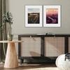 image:imageAmericanflat 16x20 Poster Frame 2Pack  Matted to 11x14  Black  Frontloading design Shatterresistant glass fits photos posters and art