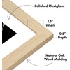 image:imageAmericanflat 28x40 Poster Frame  Matted to 24x36  Natural Oak  Engineered Wood construction Polished plexiglass front hangs vertical or horizontal sawtooth hangers includedNatural Oak